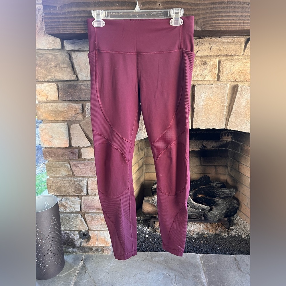 Lululemon Burgundy Leggings Size 8